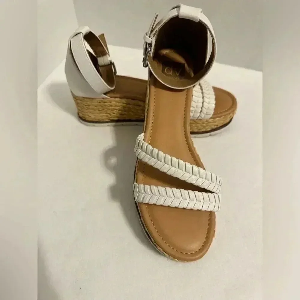 Dolce Vita Women’s Bannon Sandal | Wedge | Size 8.5 M | White